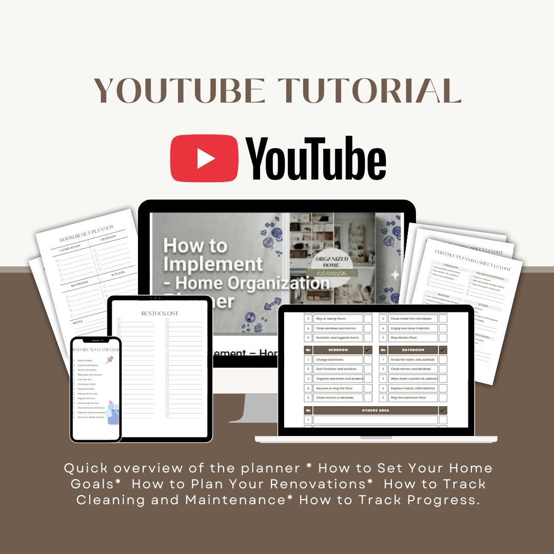 Home Organization Planner Printable Bundle Cleaning Declutter Templates ...