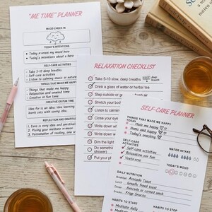 Mom Gift New Mom Gift Planner Printable Stress Relief Stress Planner Wellness Organizer SelfCare Organizer Aesthetic Overwhelmed Mom Planner image 15
