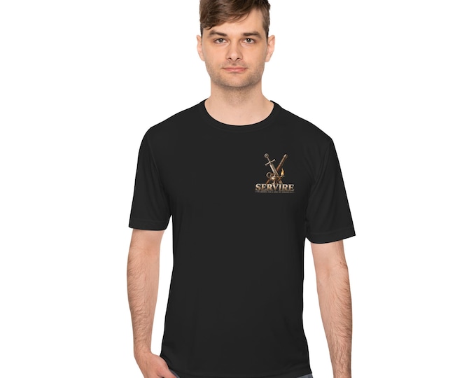 First Responder Performance Shirt, Remember Why You Serve, Faith & Family Gift, Unisex Moisture-Wicking Tee