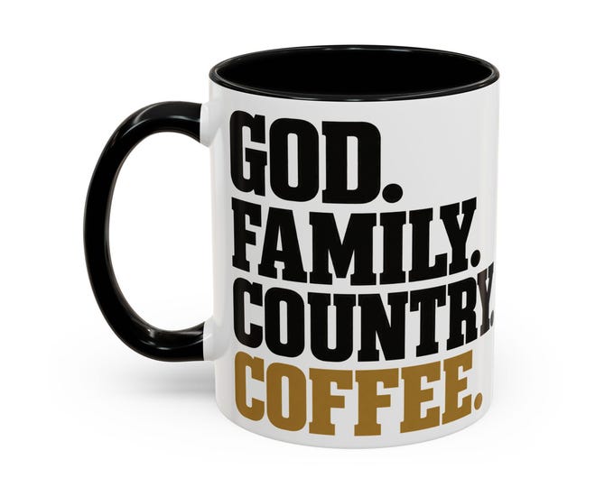 Coffee Lover Typography Accent Mug | 15oz
