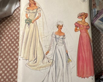 Butterick 4235 wedding, bridesmaid dress sewing pattern, size- 8-12-14. 12/23