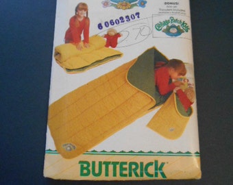 Butterick 3045,     Cabbage Patch Child and Doll Sleeping Bag