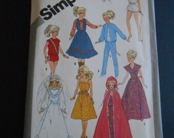 Simplicity  5356,  Barbie clothes,  bride,