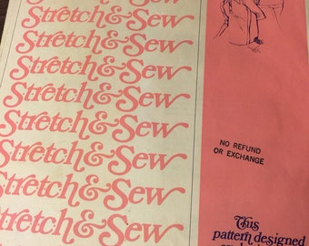 Stretch an Sew 250, tops, shirts, Tab Front Top with cap sleeves