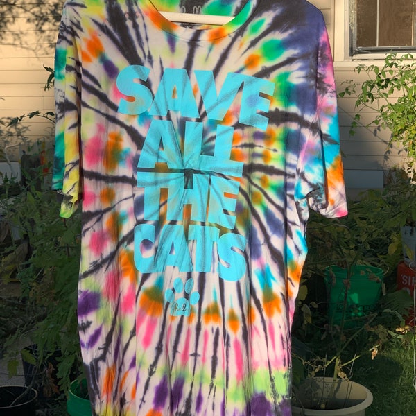 Tie Dyed t-shirt, misses, junior, size large