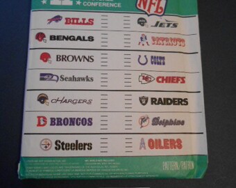 McCalls 3421,  NFL Team Logos, Out of Print Pattern