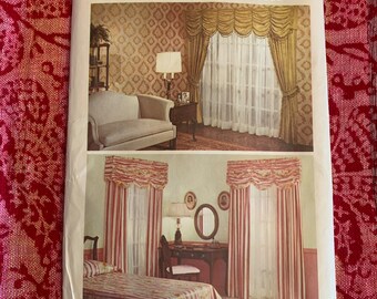 Vintage Simplicity 6010, decorator pattern, Austrian valance and side panels, 4/23