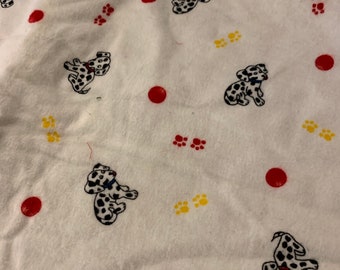 Flannel dog print fabric, out of print.    Puppies,    2 yards.     5/22