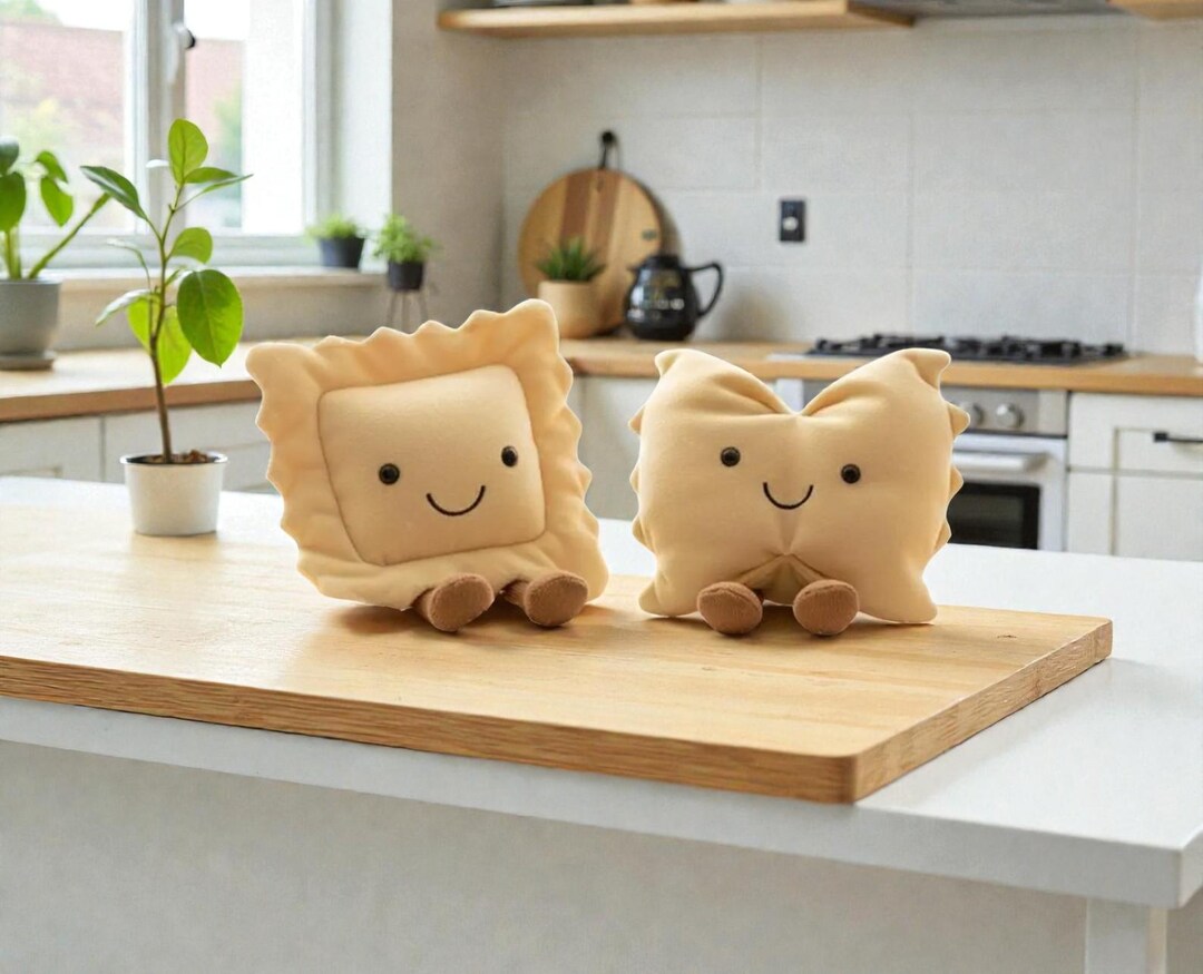 Kawaii Ravioli Plush Duo | Foodie Desk Decor - Etsy