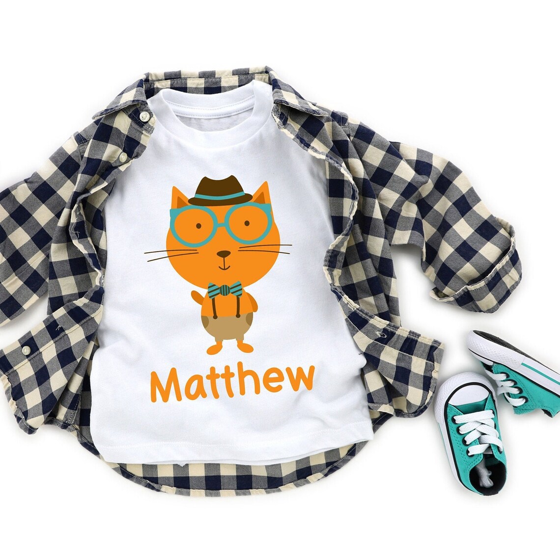 Cat Shirt for Boys Cat Shirt Toddler Boy Cat Birthday Shirt Etsy