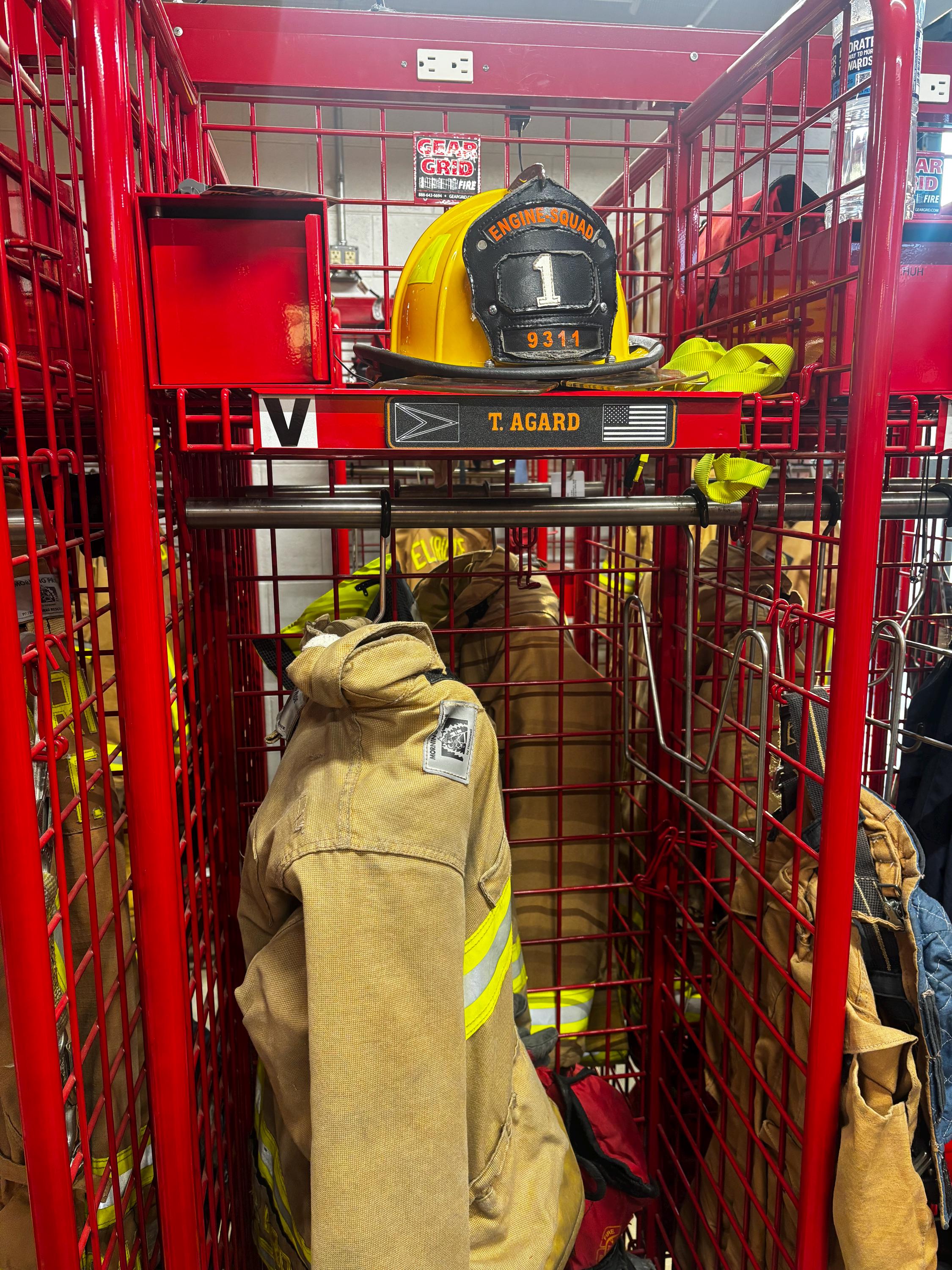 Custom 3D Printed Locker Tag, Personalized Name Plate, Firefighter ...
