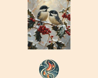 Baby Chickadees 3 Holly Bush Photography Style