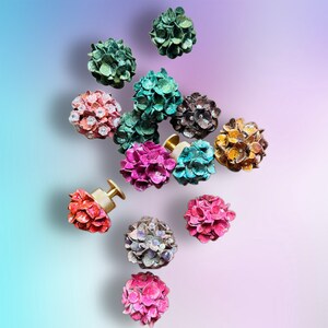 Drawer Knobs, Floral Cabinet Pulls, Boho Dresser Knobs Hardware, Furniture Accessories