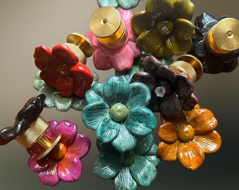 Schubladenknäufe, Florale Kabinett Knäufe, Boho Dresser Knobs Hardware, Möbelzubehör