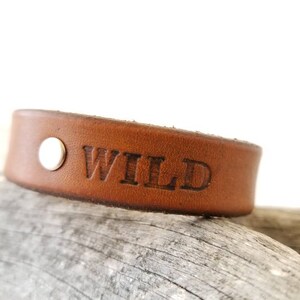 Wild Leder Manschette Armband