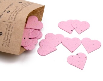 Baby Shower Favors 50-1 Bumblebee Gold Plantable Seed Paper Confetti Hearts Gifts Bridal Shower Favors Unique Wedding Favors Idea