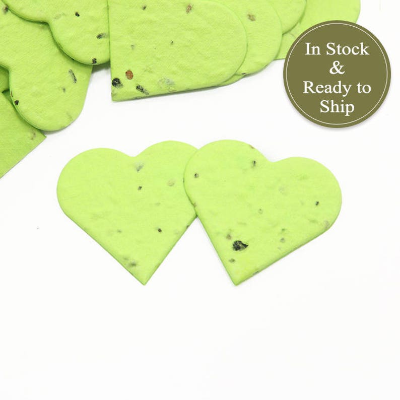Baby Shower Favors 50-1 Bumblebee Gold Plantable Seed Paper Confetti Hearts Gifts Bridal Shower Favors Unique Wedding Favors Idea