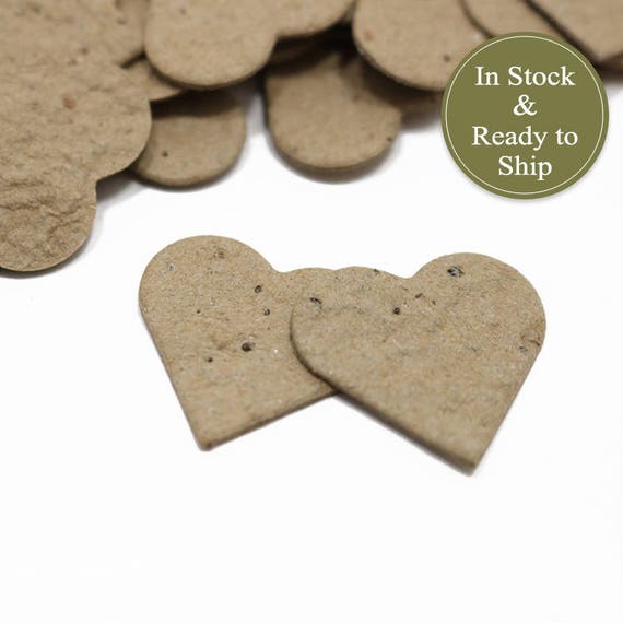 Baby Shower Favors 50-1 Bumblebee Gold Plantable Seed Paper Confetti Hearts Gifts Bridal Shower Favors Unique Wedding Favors Idea