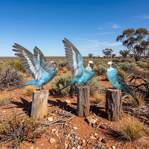 Real Blue Budgerigar specimen  | Parakeet Bird Specimen | Curiosity Cabinet Oddities Decor.
