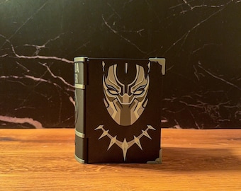 MTG Commander Deck Box, Wakanda Forever, Marvel Super Heroes Deck Case, 3D Printed, Dice Storage, Magnetic Closure, 100 Sleeved Cards