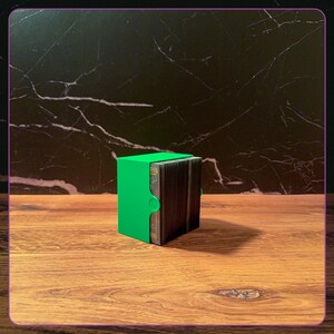 MTG Witherbloom Spellbook Deck Box, Custom Commander College Book Case, 3D Printed, Dice Storage, Magnetic Closure, 100 Sleeved Cards image 14