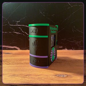 MTG Witherbloom Spellbook Deck Box, Custom Commander College Book Case, 3D Printed, Dice Storage, Magnetic Closure, 100 Sleeved Cards image 6
