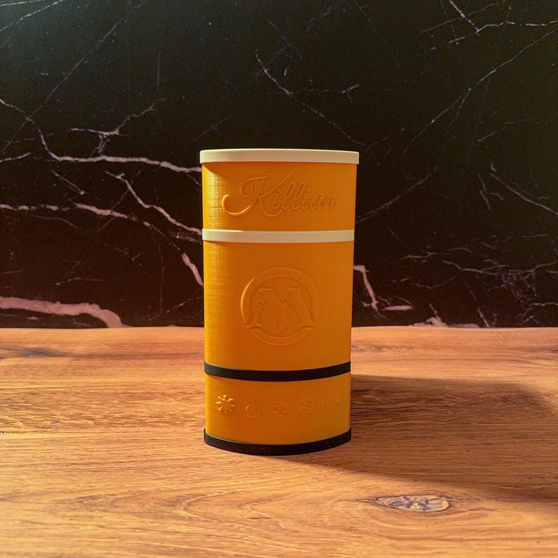 MTG Silverquill Spellbook Deck Box, Custom Commander College Book Case, 3D Printed, Dice Storage, Magnetic Closure, 100 Sleeved Cards image 7