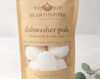 Non Toxic Dishwasher Pods | Plastic Free Detergent | Homemade Clean Pods | Natural Dish Soap