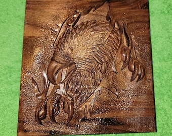 Eagle Attack CNC 3D Carved