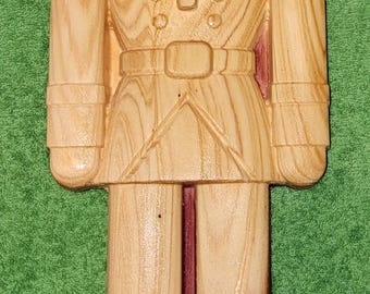 Red Cedar Christmas Nutcracker Soldier Carving
