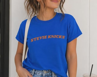 スティービー・ニックスTシャツ、ニューヨークTシャツ、NYバスケットボールファンアパレル、話題のバスケットボールセーター