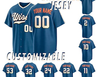 Camiseta de béisbol personalizada de Baltimore, camiseta con nombre y número personalizados, camiseta con costuras AII, talla para hombre.