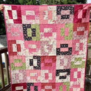 Pink lap quilt