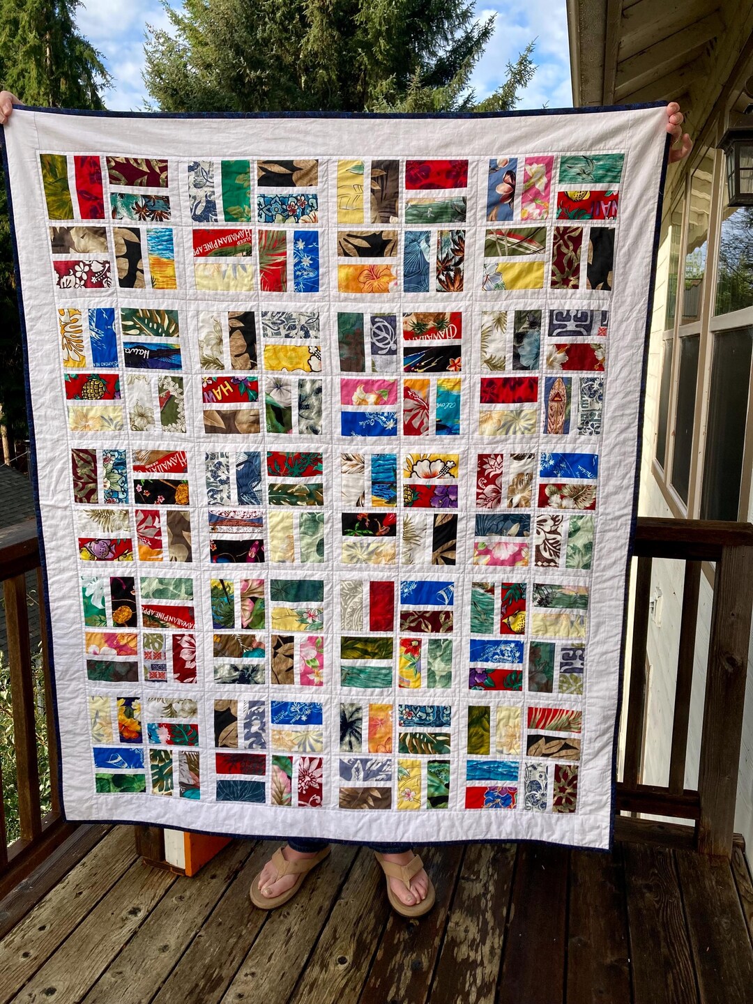 Hawaiian Postcards Handmade Quilt - Etsy