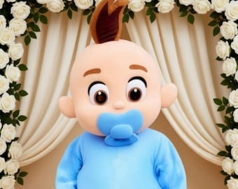 Baby Junge Süß Baby Gender Reveal Maskottchen Kostüm