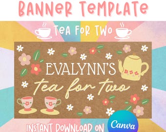 Tea for Two Banner Template