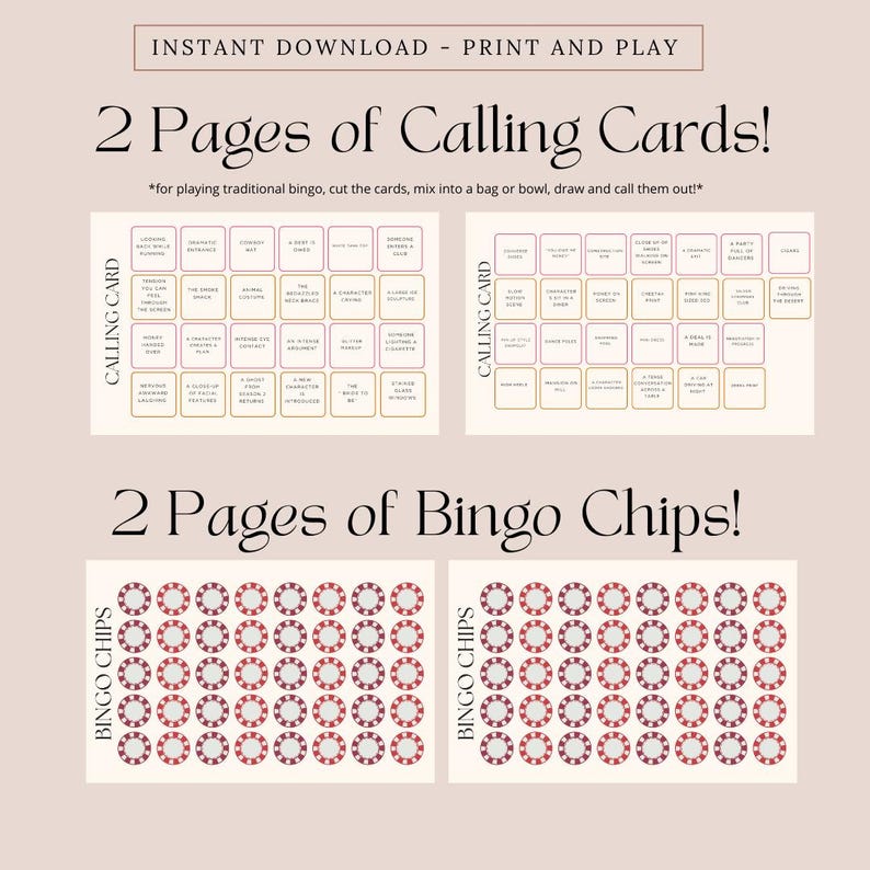 15 Bingo Card Euphoria Watch Party Game Printable | Instant Download ...