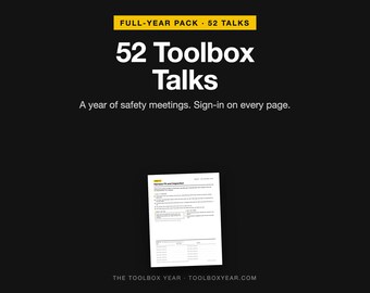 52 Construction Safety Toolbox Talks | Steel Erector Field Guide (PDF Download)