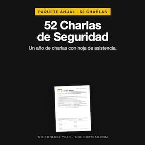 52 Spanish Construction Safety Talks | Integrated Sign-in Sheets (PDF Download)