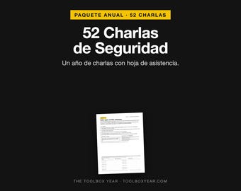 52 Spanish Construction Safety Talks | Integrated Sign-in Sheets (PDF Download)