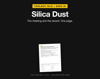 Silicastof-toolboxbespreking met presentielijst (PDF)
