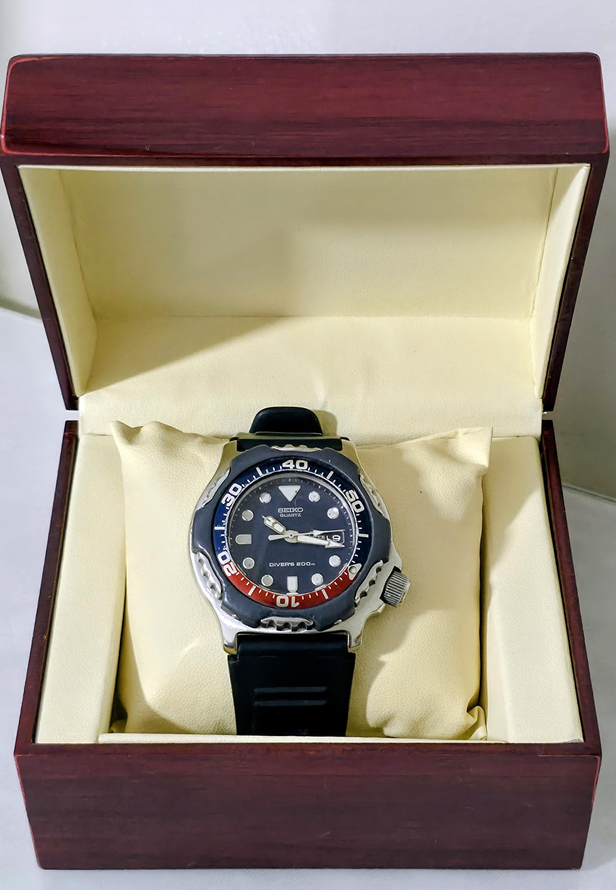 Rare Vintage Classic Watch Seiko 7N36-6A0A Scuba Diver's 200m