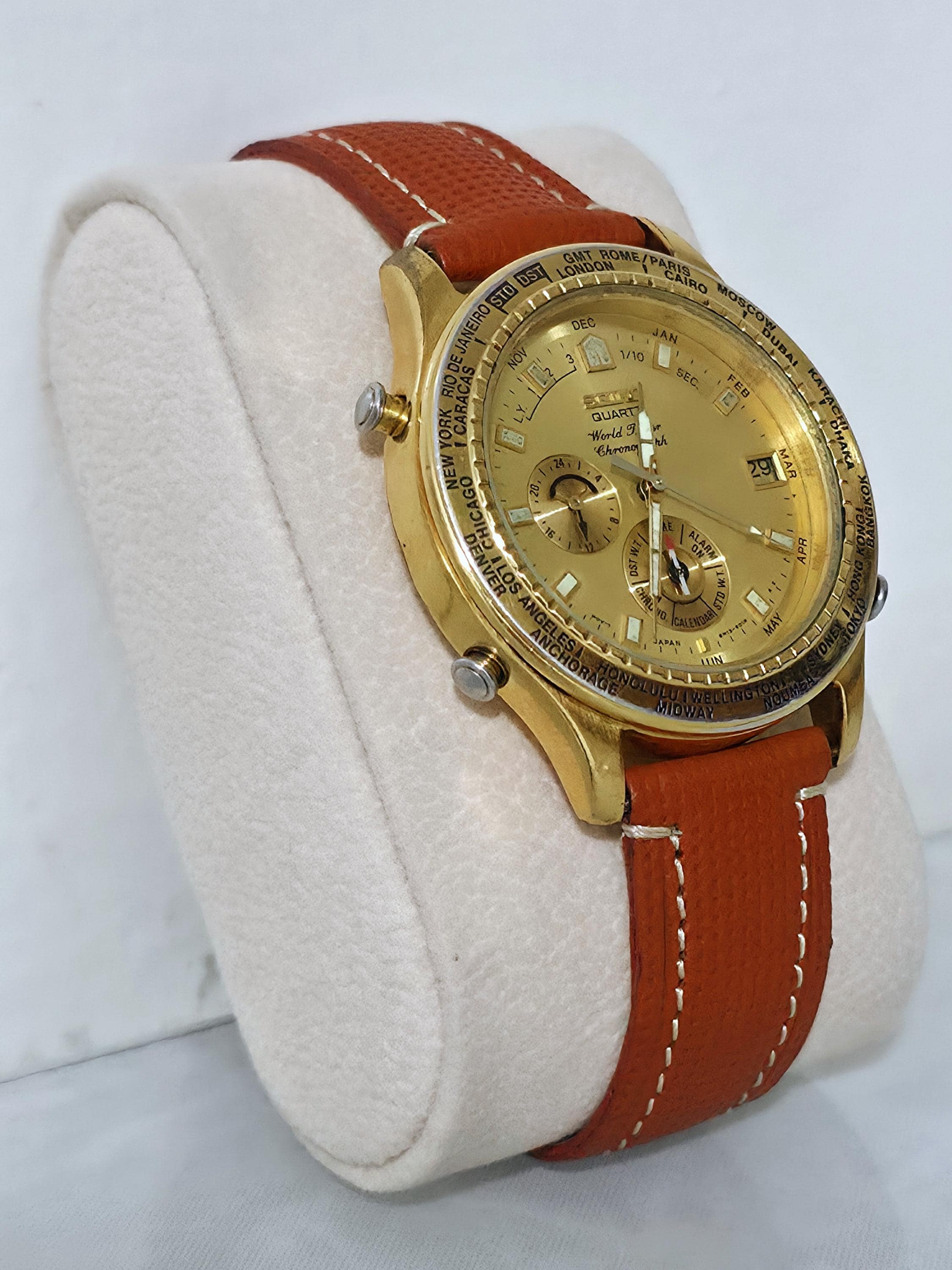 Seiko World Timer Chronograph - Etsy