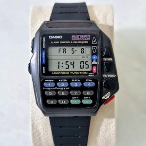 Vintage Casio CMD-40 polshorloge met afstandsbediening en rekenmachinefunctie uit de jaren 90 | Leerfunctie | Zeldzame tv-afstandsbediening | Gratis verzending en geschenkverpakking