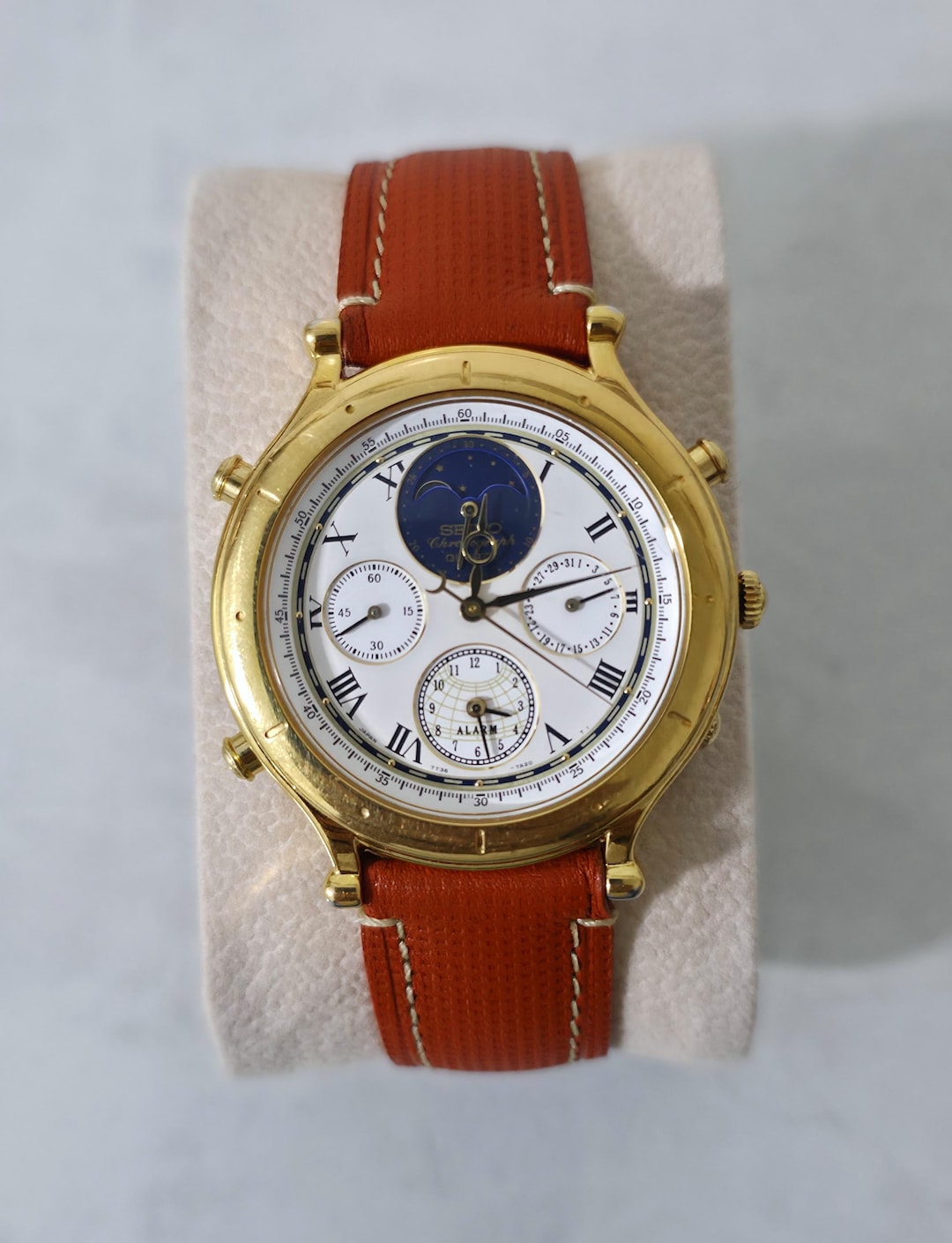 SEIKO 7T36-7A10 ディスカバリー クロノグラフ ムーンフェイズ Rare Seiko Age of Discovery 7T36-7A10 Moonphase Chronograph