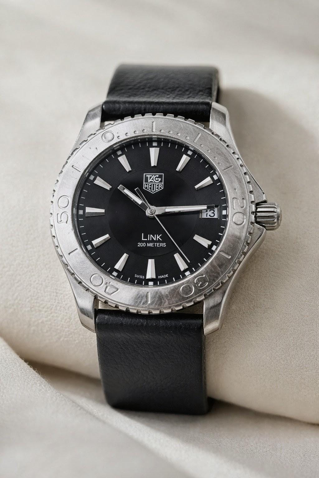 Rare TAG Heuer Link Quartz 200m Professional Men's Watch - Black