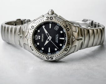 Seiko Kinetic Auto Relay 5J22-0A50 Dive Watch, Rare Vintage  display picture 1