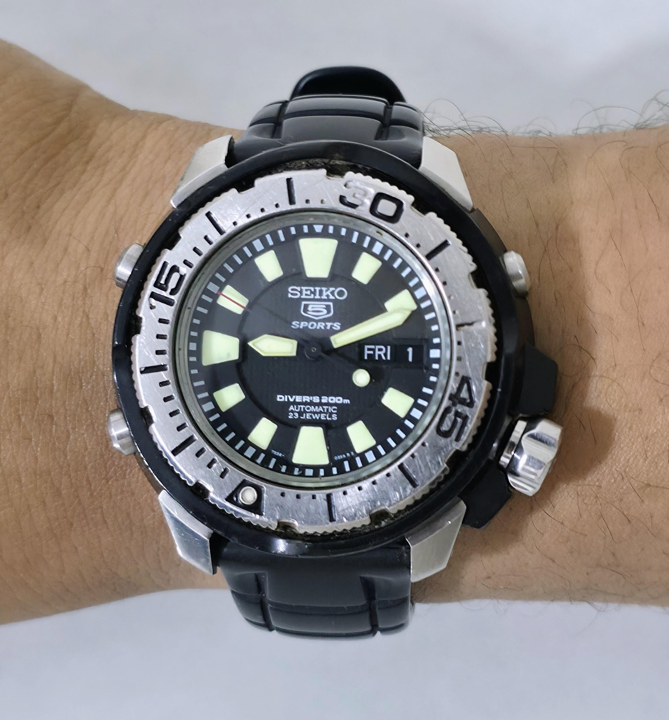 Vintage Seiko Franken Monster Baby Tuna SKZ253 Men's Diver Watch