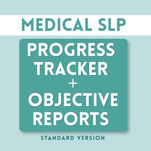 Système de suivi des progrès SLP - Échelle d'évaluation de l'orthophonie médicale (version standard)