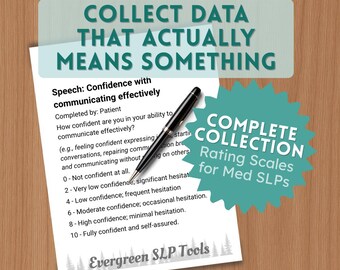 Printable Medical SLP Rating Scales | Adult Speech Therapy Progress ...